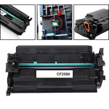 Imagem de Toner Compatível CF258X 258X 58X C/Chip M428fdw M404dw M428dw M404n - 