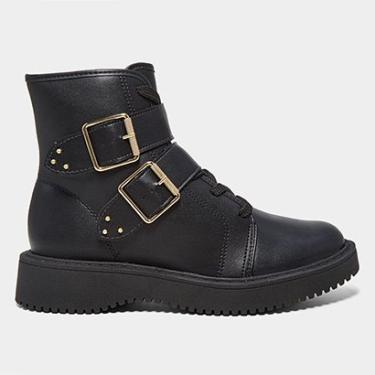 Imagem de Bota Coturno Moleca Fivelas Feminina-Feminino