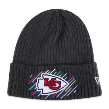 Imagem de GORRO KANSAS CITY CHIEFS CRUCIAL CATCH PRETO CINZA NEW ERA-Masculino