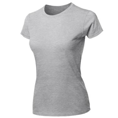 Imagem de Blusa Feminina Camiseta Lisa Básica Algodão Baby Look-Feminino
