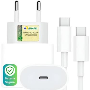 Imagem de Carregador Turbo Rápido 35w Compativel com Iphone 15 Cabo Tipo USB.C -