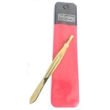 Imagem de Pinça Dourada Chanfrada Para Sobrancelha- Solingen