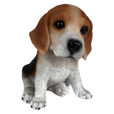 Imagem de Enfeite Decorativo Pequeno Jardim Cachorro Beagle Resina - Hp Decor
