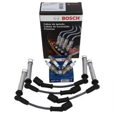 Imagem de Kit Cabo de Ignição e Jogo de Velas Bosch - Onix - Prisma - Original