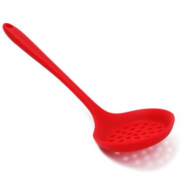 Imagem de Escumadeira Kazzavip Bueno para Servir Alimentos em Silicone Que Não Risca Panelas para...