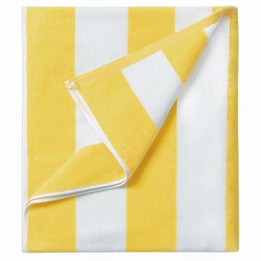 Imagem de Toalha LULUHOME Grande de Algodão Grande 91x178cm Amarela