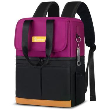 Imagem de Mochila Cooler Scothen Double Decker à prova de vazamentos 42x35x17cm