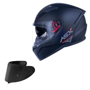 Imagem de Capacete Asx City SV Preto Fosco Oculos + Viseira Fume, Preto Fosco, 5