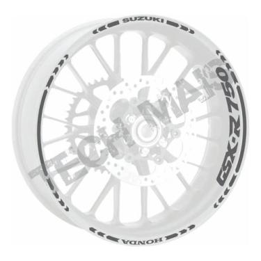 Imagem de Kit Adesivo Refletivo Rodas Frisos Compatível GSX-R750 - SPTS