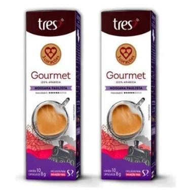 Imagem de Kit com 20 Cápsulas Café Expresso Gourmet Mogiana Paulista 3 Três Cora