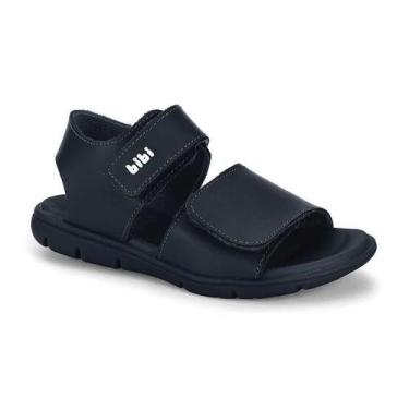 Imagem de Sandália Infantil BIBI Sandals Kids Couro Casual Escolar Masculino, Az
