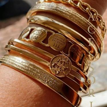 Imagem de Braceletes ouro 18k - Manuela Puonzo Acessórios 