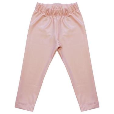 Imagem de Calça Infantil Look Jeans Legging, Rosa, 01