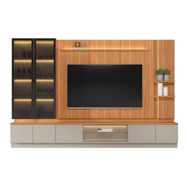 Imagem de Conjunto Modular 2 Cristaleiras e Lateral TV 75 Magnum Linea Brasil