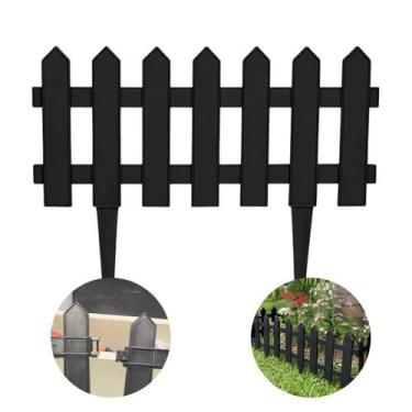 Imagem de 6 Cerquinhas de Jardim Decorativa Plástico 2,4 mts Linear - - UNI ECOM