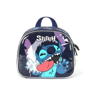 Imagem de Lancheira Escolar Luxcel Stitch Crazy Azul, Azul, Único