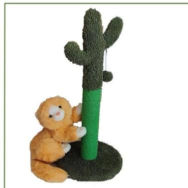 Imagem de Brinquedo Arranhador Diferente Divertido Gatos Cacto Algodão - Jambo, 