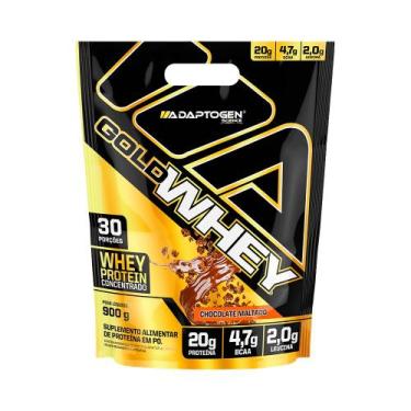 Imagem de Gold Whey Refil Adaptogen 900g Chocolate maltado - Adaptogen Science