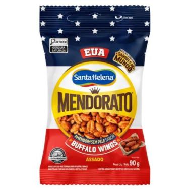 Imagem de Amendoim sem Pele Santa Helena Mendorato EUA Buffalo Wings 90g
