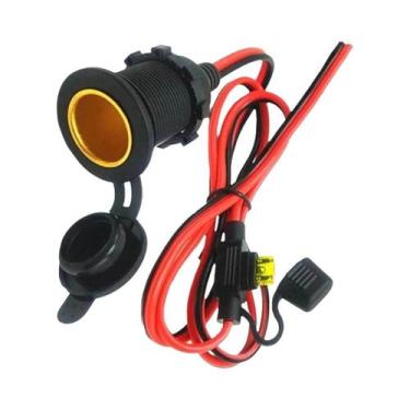 Imagem de Tomada De Alimentação 12V 24V Para Acendedor De Cigarros Automotivo Co