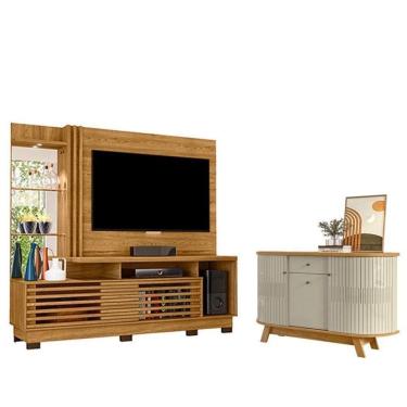 Imagem de Home Frizz Plus Cumaru Buffet Monza Cumaru Opala