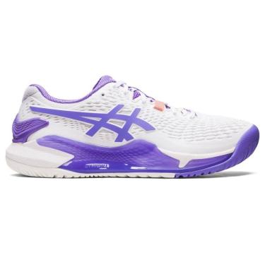 Imagem de Tênis Asics Gel-Resolution 9 Feminino - Branco+Roxo