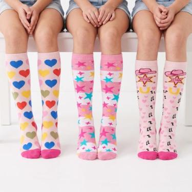 Imagem de Kit 3 Meia galochita infantil menina colorida para galocha infantil ca