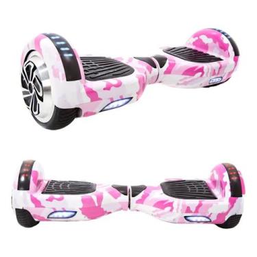 Imagem de Hoverboard Rosa Camuflado Com Auto Equilíbrio E Som Bluetooth - Brinov