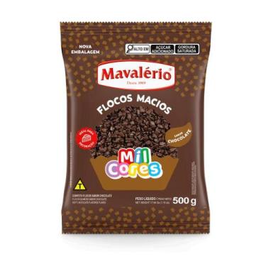 Imagem de Flocos Sabor Chocolate Macio 500g - Mavalerio - Mavalerio 