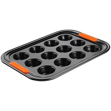 Imagem de Le Creuset Forma 12 Muffins 34cm Aço Carbono Antiaderente Matte Black