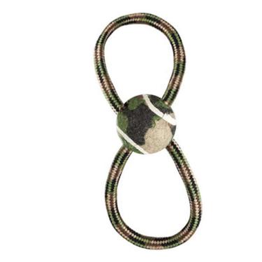 Imagem de Brinquedo Jambo Corda Militar em 8 com Bola Tênis - Tam. Único