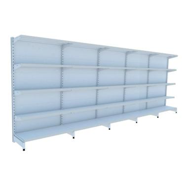 Imagem de Gondola Parede 170 Amapa Flex Kit 5 Metros Branco SPE