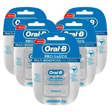 Imagem de Kit 5 Fio Dental Oral-b Pro Saúde 25m