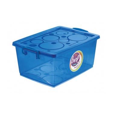 Imagem de Caixa Organizadora Com Trava 15 L Azul Ordene
