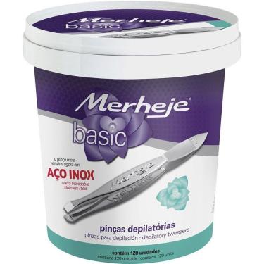 Imagem de Pinca Merheje Depilatoria Basic Pote - Embalagem c/ 120 unidades