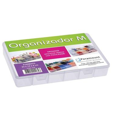 Imagem de Box Caixa Organizador Paramount 14 Divisorias M - 174