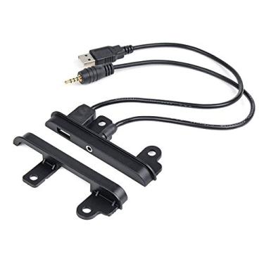 Imagem de YONGYAO 2 DIN Fascia Car Facia Kit de painel de suporte lateral com cabo de porta USB AUX para Toyota