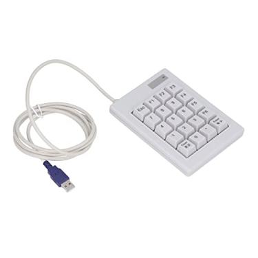 Imagem de Teclado numérico de 20 teclas, dc 5 v à prova de respingos teclado numérico mecânico plug and play mini portátil para desktops para laptop