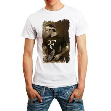 Imagem de Camiseta Roger Federer Camisa Rf Tennis Personalizada Barato - Vetor C