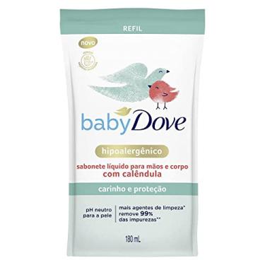 Imagem de Sabonete Líquido com Calêndula Carinho e Proteção Mãos e Corpo Dove Baby Sachê 180ml Refil, Baby Dove