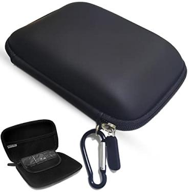 Imagem de Estojo de disco rígido de 15,24 cm bolsa de transporte portátil para viagem, à prova d'água, à prova de choque, bolsa de GPS, capa protetora para navegação GPS de 5 a 6 polegadas, HDD fone de ouvido, cabo USB, MP4, MP5, acessórios para cartão de memória, preto