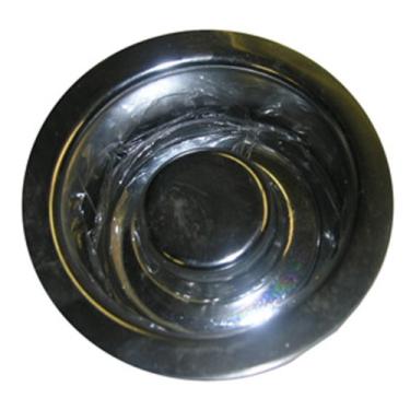 Imagem de Simpatico Conjunto de tampa e flange 30155C serve para descarte de lixo, cromado