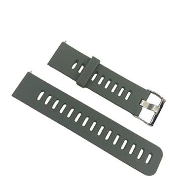 Imagem de Pulseiras NSmart compatíveis com Amazfit GTR 47MM / GTR 2 / GTR 2e / GTR 3 / GTR 4 (Cinza com verde.)