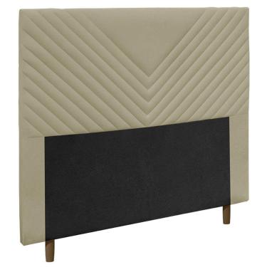 Imagem de Cabeceira Cama Box Casal King Size Viena 195Cm Bege