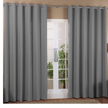 Imagem de Cortina para sala ou quarto 4,00m x 2,80m  Blackout Tecico p/ varão de 3 metros - Bege