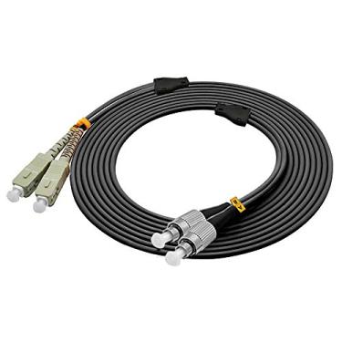 Imagem de Jeirdus 150 metros SC para FC Outdoor Armored Duplex 62,5/125 OM1 Cabo de fibra óptica multimodo 150 m SC-FC