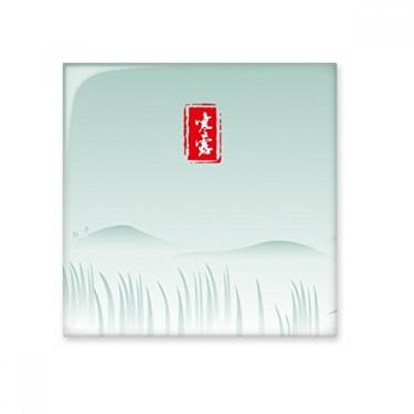 Imagem de Cold Dew Twenty Four Solar Term padrão azulejo de cerâmica brilhante decalque de tijolos vitrificados