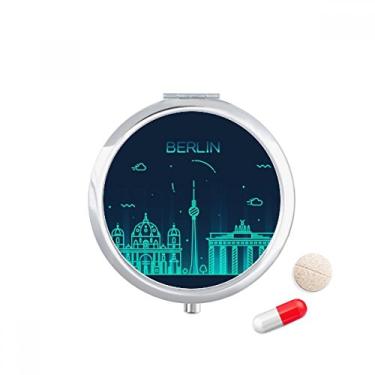 Imagem de Porta-comprimido de arquitetura alemã Berlim com compartimento para armazenamento de medicamentos