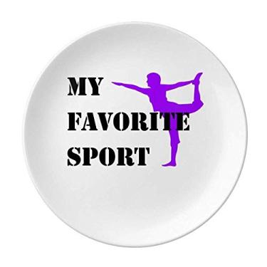 Imagem de Like Sports Fitness Balanced Body Building Prato Decorativo de Porcelana Salver Prato de Jantar