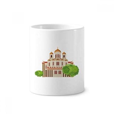 Imagem de Suporte de caneta com ilustração do símbolo nacional da Rússia para escova de dentes, caneca, suporte de cerâmica, copo lápis